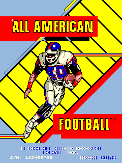 All American Football  (C) 1989 Leland