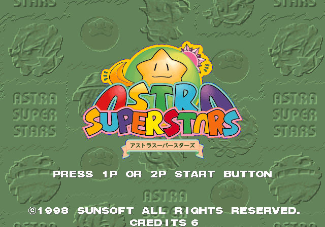 Astra SuperStars (c) 1998 Sunsoft