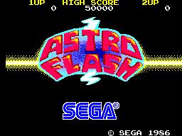 Astro Flash (c) 1986 Sega.