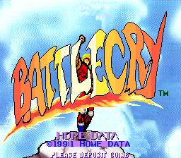 Battlecry (C) 1991 Home Data