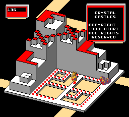 Crystal castles (C) 1983 Atari