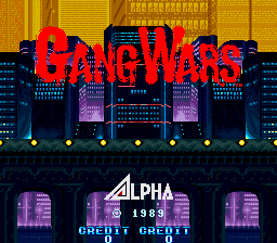 Gang Wars (C) 1989 Alpha Denshi