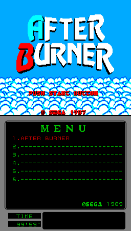 After Burner [Mega-Tech 10] (c) 1989 Sega