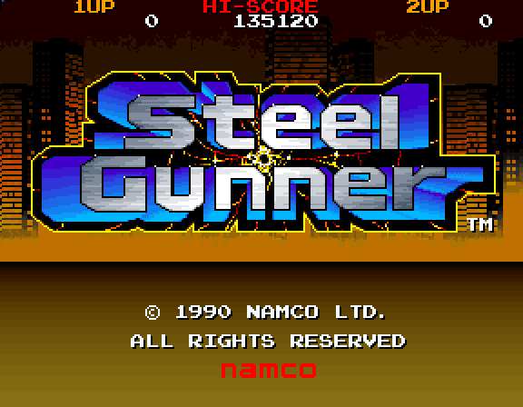 Steel Gunner (C) 1990 Namco