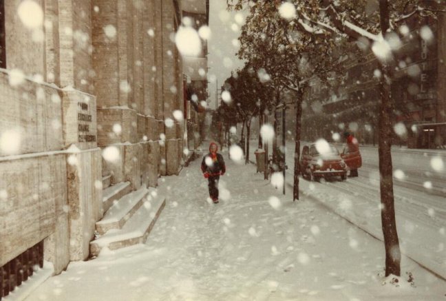 La famosa nevicata dell'85 (C) 1985 Massimo Serafini