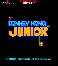 Donkey Kong Jr. (C) 1982 Nintendo