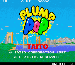 Plump Pop (C) 1987 Taito